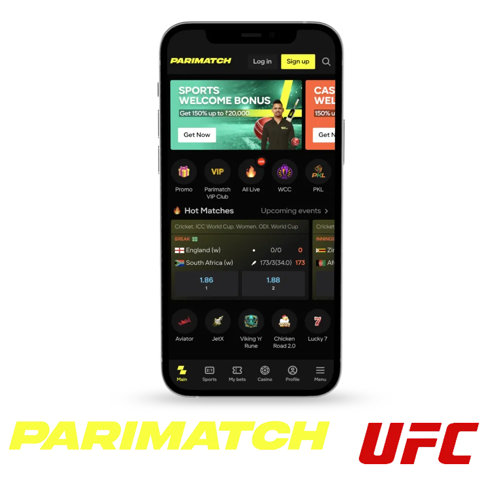 The Parimatch mobile app allows you to enjoy sports betting and online casino games anytime.