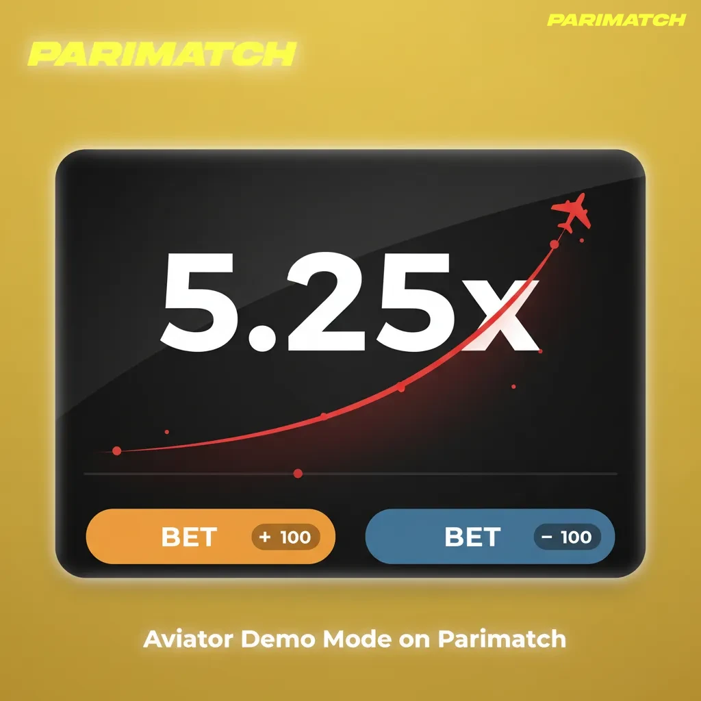 Parimatch Aviator demo – test bets with virtual credits, rising multiplier, Auto Cashout option.