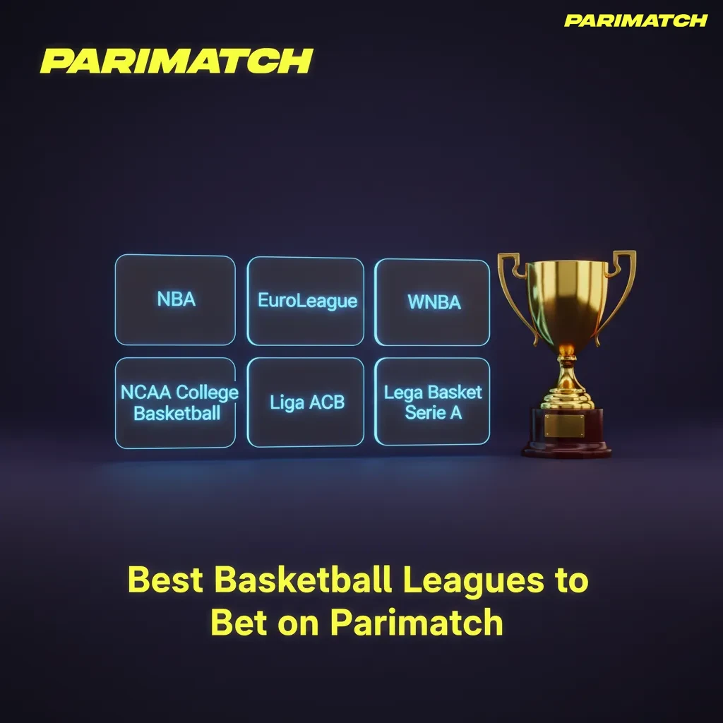 Parimatch India basketball odds for NBA, EuroLeague, and FIBA events.
