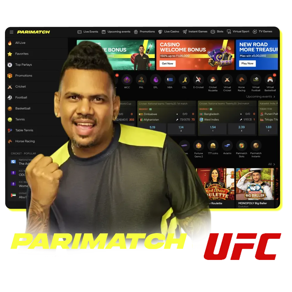 Bet on sports and play online casinos on the official Parimatch India website.