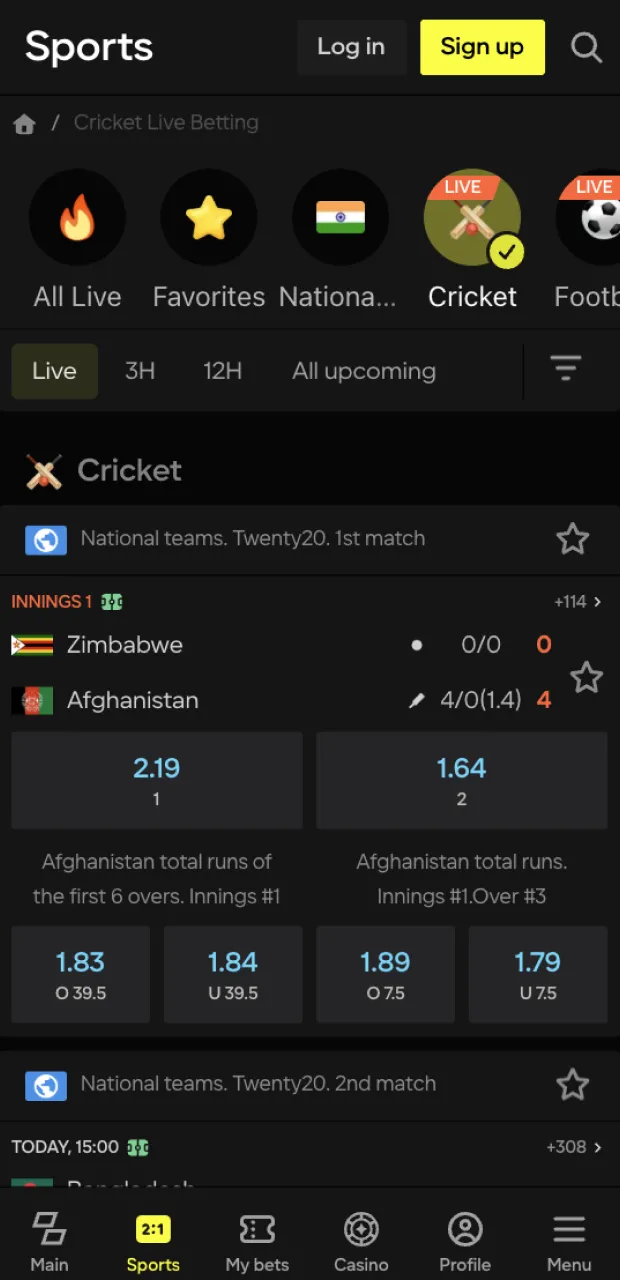 With an intuitive interface, you can easily bet on sports on the Parimatch website.