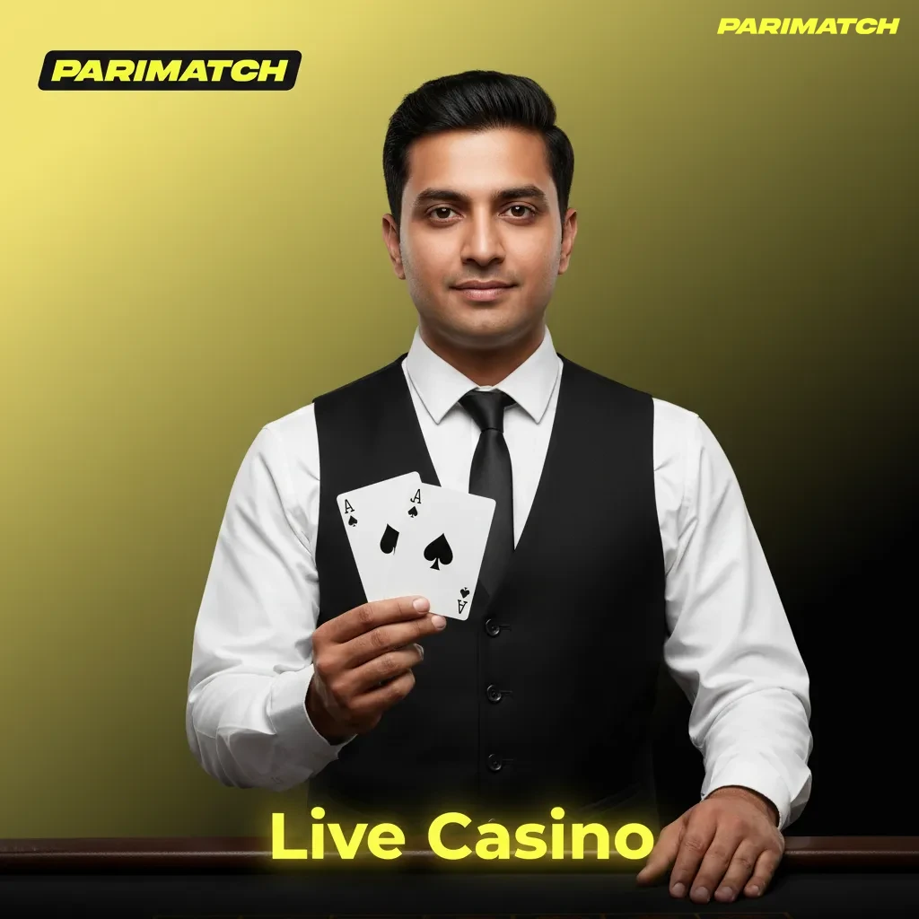 Parimatch India live casino with real dealers.