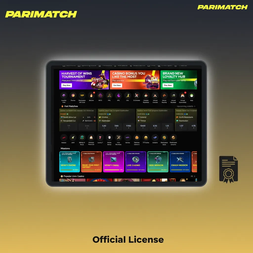 Parimatch India holds an official Curaçao gaming license.