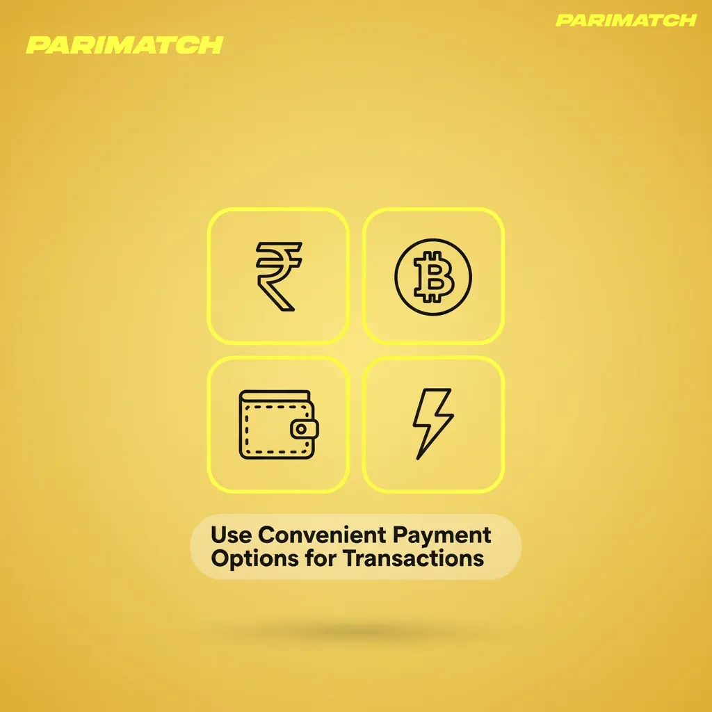 Parimatch India payment methods with UPI, Paytm, Google Pay.