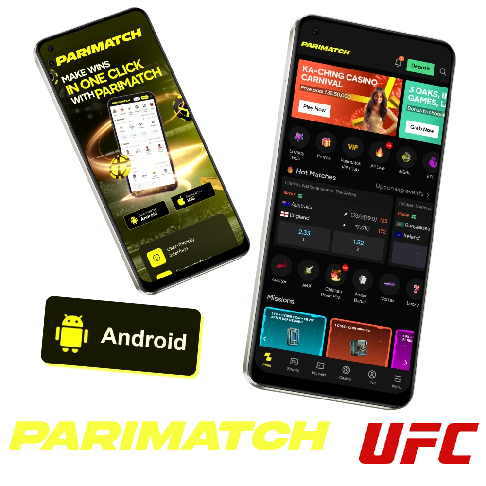 Download the latest version of the Parimatch Android app.