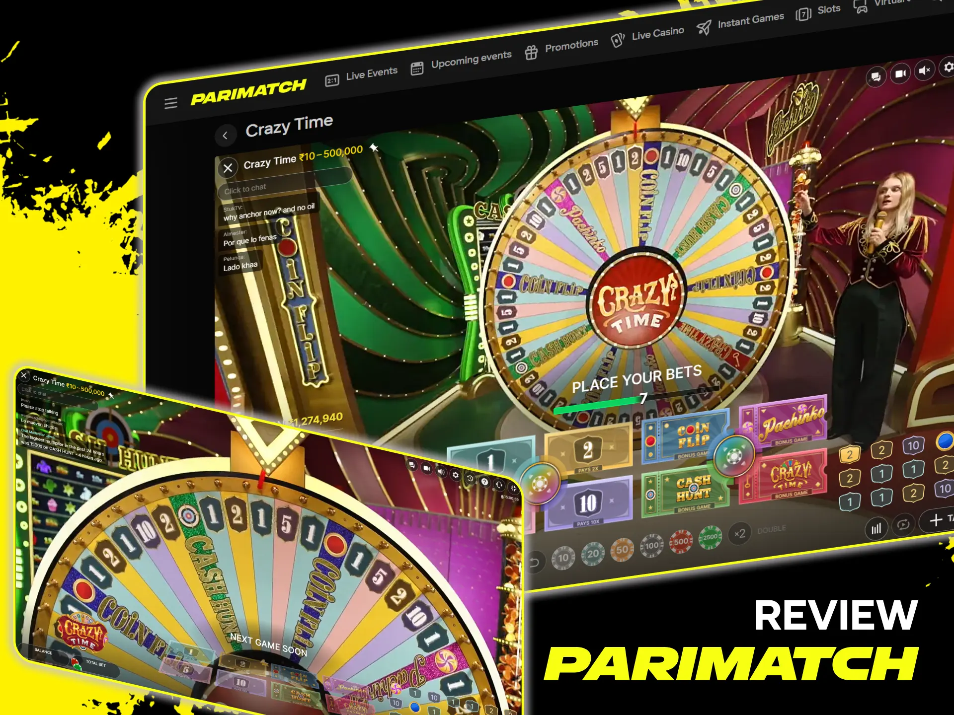 Read a detailed Parimatch Crazy Time game review before you play.