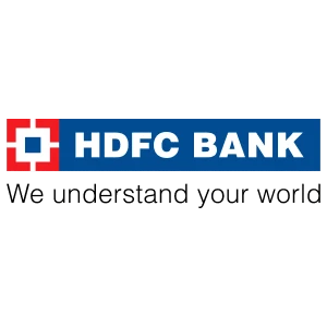 HDFC Bank logo.