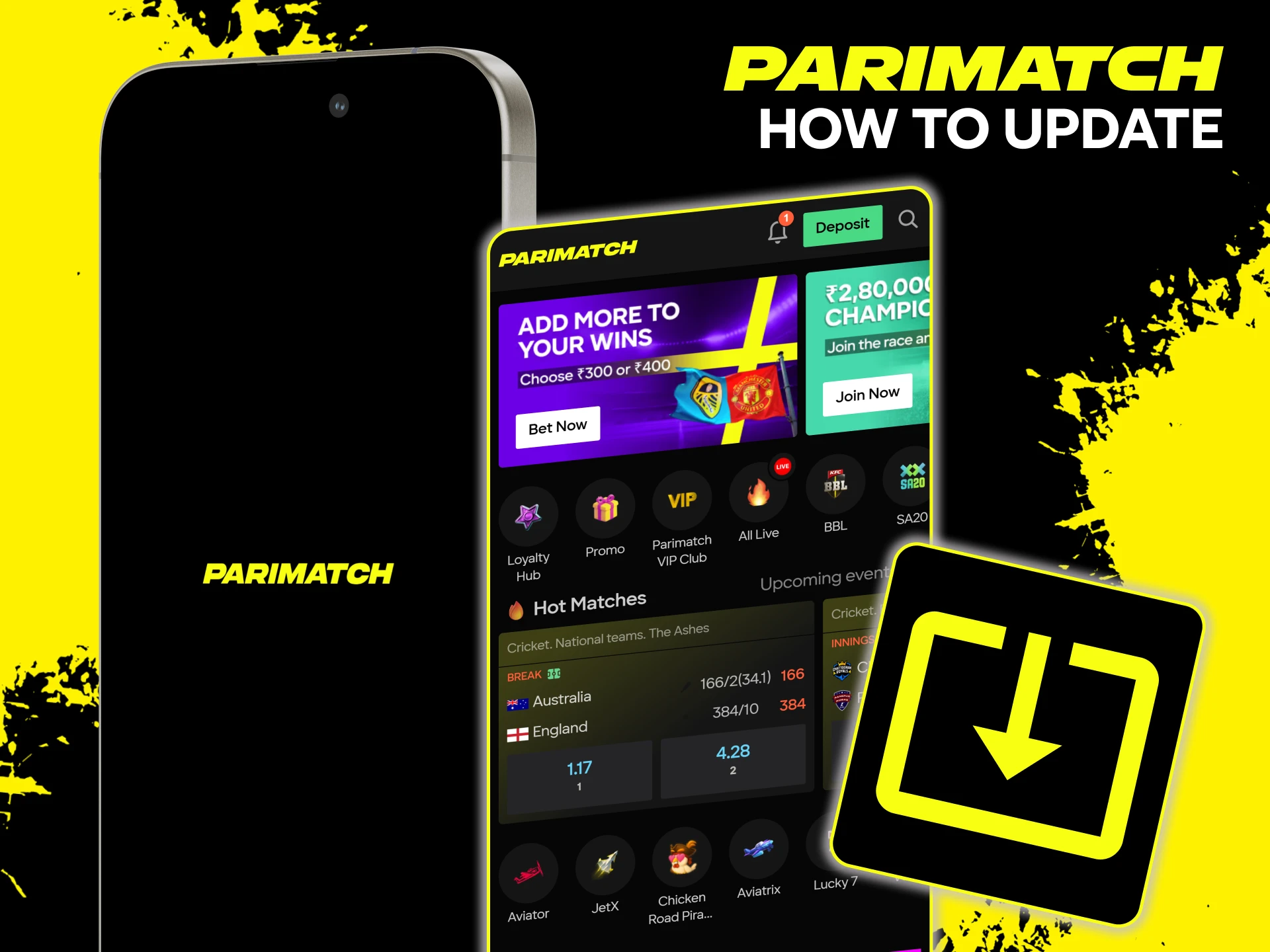 Learn how to update Parimatch app to the latest version easily.