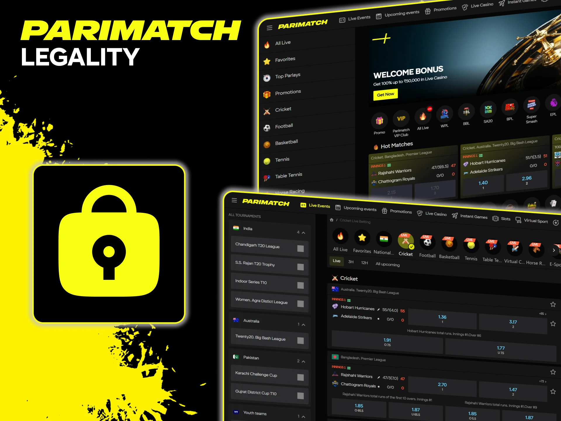 Find out why Parimatch is safe and legal in India.
