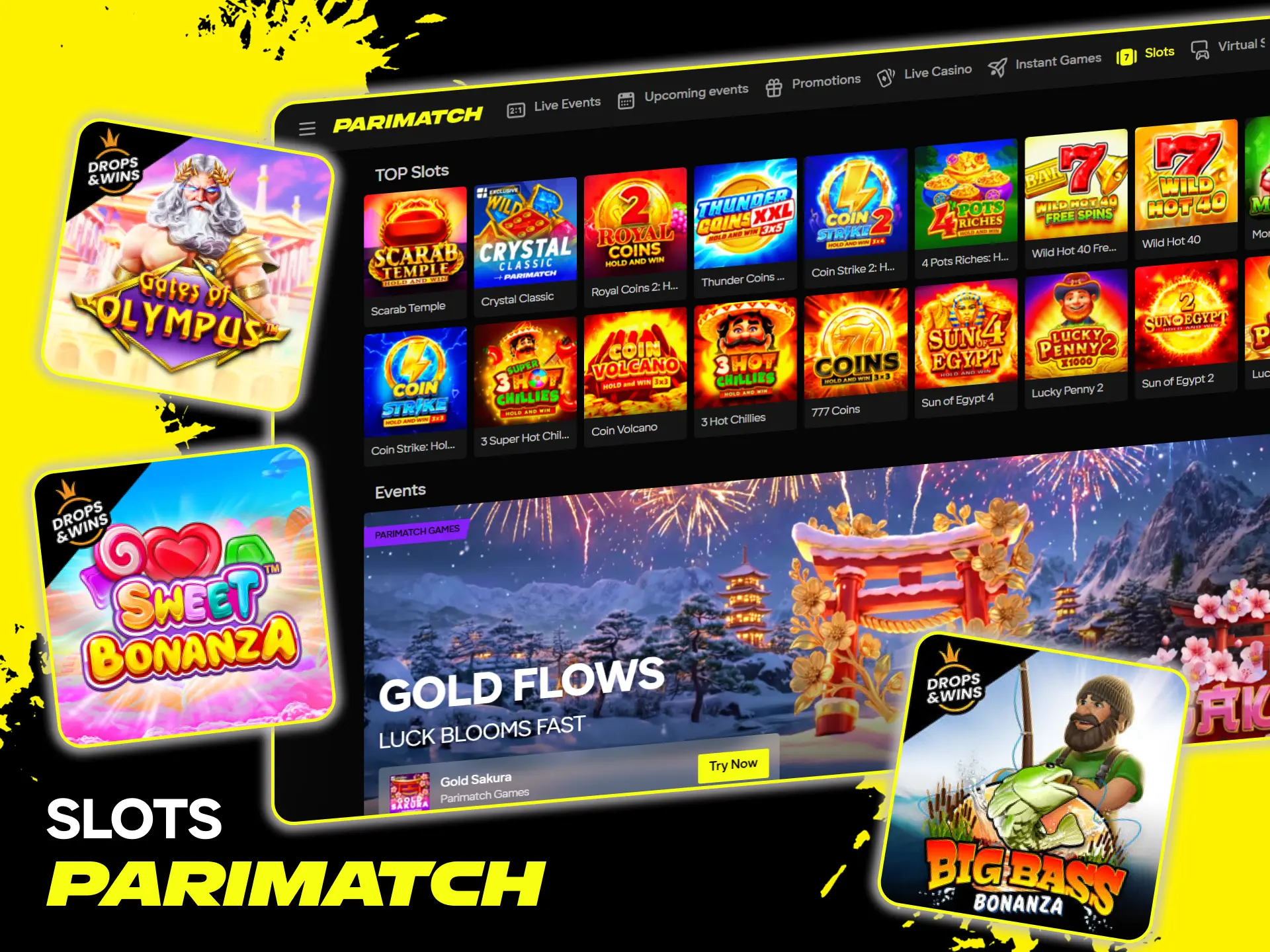 Spin high-quality slots at Parimatch casino for big wins.